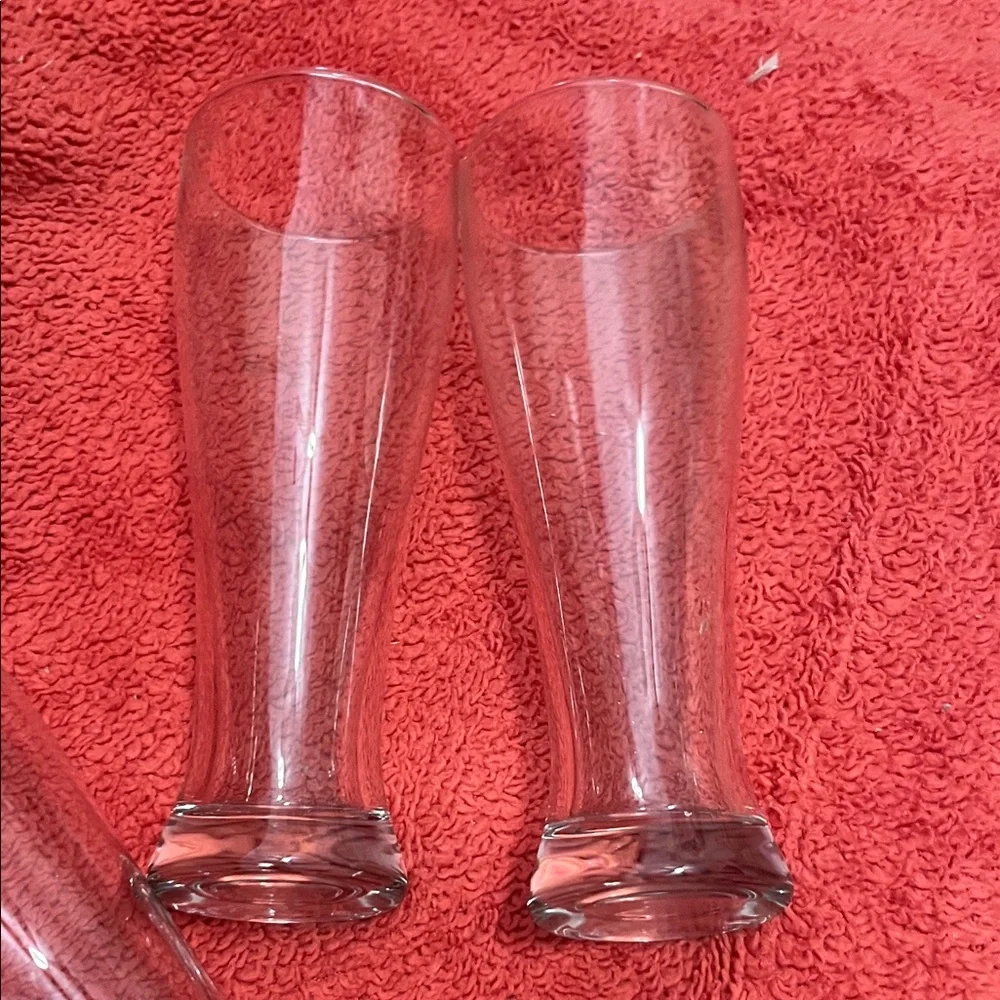 Source Unknown Transparent Glass Pilsner Set - Picture 4 of 4